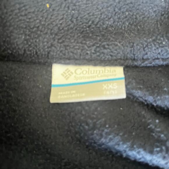 Columbia Toddler Boy's XXS 4/5 Navy Fleece Front Zip Jacket - Picture 4 of 5